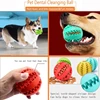 S771c5387d6654a3f9e5dd86052dc28dfP.jpg Dog Toy Ball Interactive Rubber Balls Puppy Chewing Toys Tooth Cleaning Cats Pets Food Treat Feeder Silicone Balls Pet Supplies