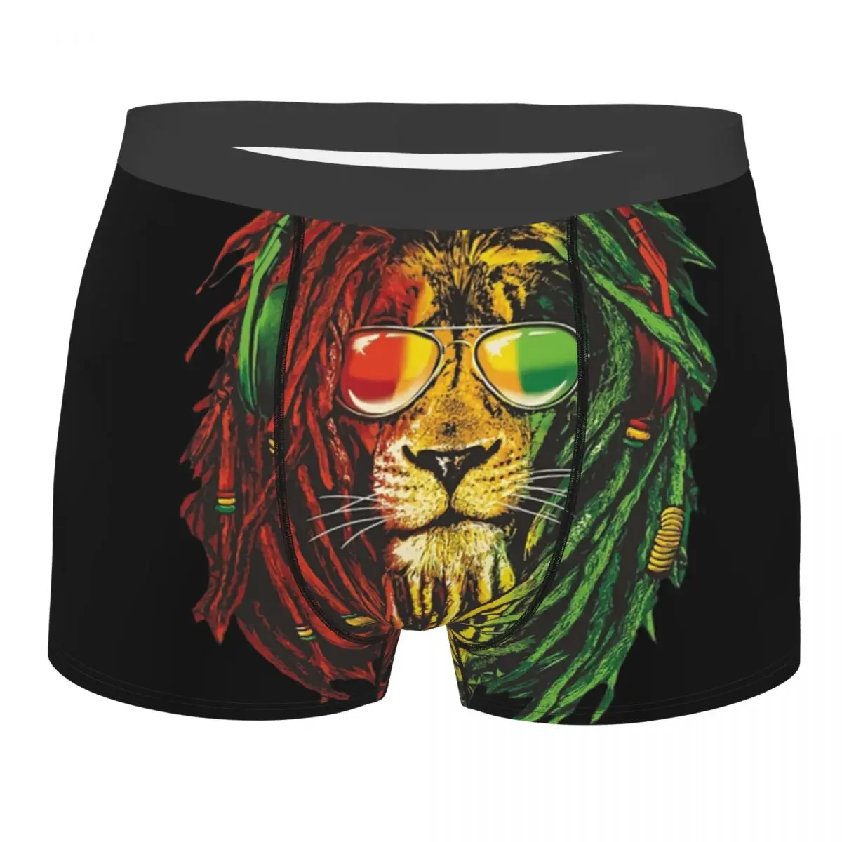 

Novelty Rasta Lion Of Judah Jamaica Boxers Shorts Underpants Male Breathbale Reggae Rastafari Rasta Briefs Underwear