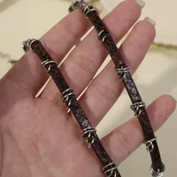 Y2K – collier ras du cou gothique en cuir pour femmes et hommes, chaîne tendance, Vintage, Halloween, bijoux, accessoires, cadeaux 6