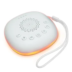 Portable White Noise Sound Machine with Soothing Sounds and Adjustable Volume (White 20songs)