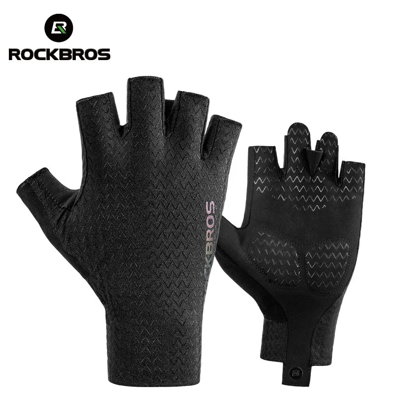 ROCKBROS Cycling Half/Full Finger SBR Gloves Non-slip Breathable MTB Bike Gloves 