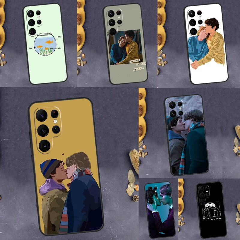 Custodia Young Royals Per Samsung Galaxy S23 S22 Ultra S20 Fe Note 10 20 S8 S9 S10 Plus S21 Fe Cover Posteriore