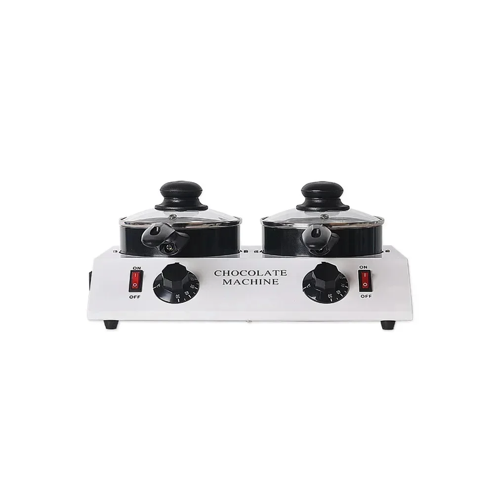 110V 220V Commercial Heating Constant Temperature Chocolate Hot Melt Machine Dual Cylinder Electric Jam Constant Temperature Pot 4