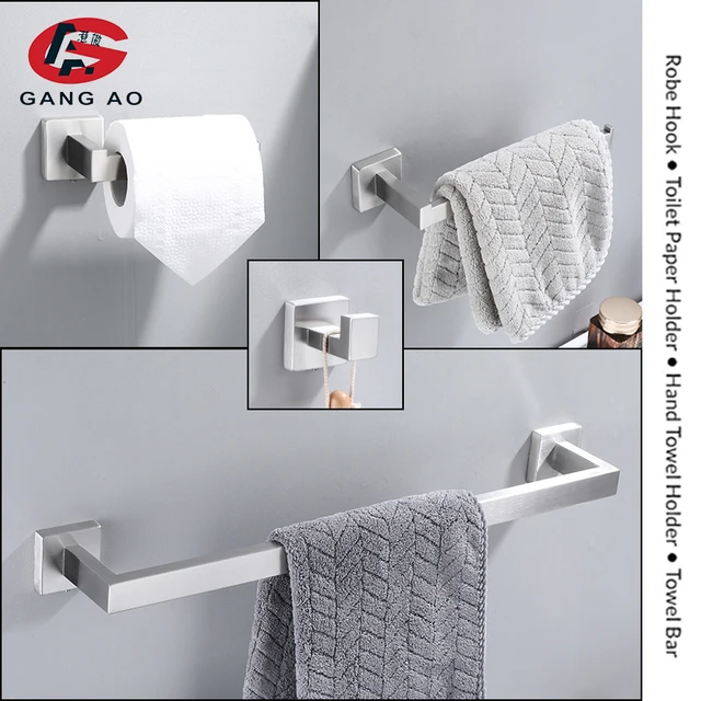 Soporte para toallas de baño de 1/2/3 capas, soporte para toallas de mano  de Metal, suministros de cocina para baño