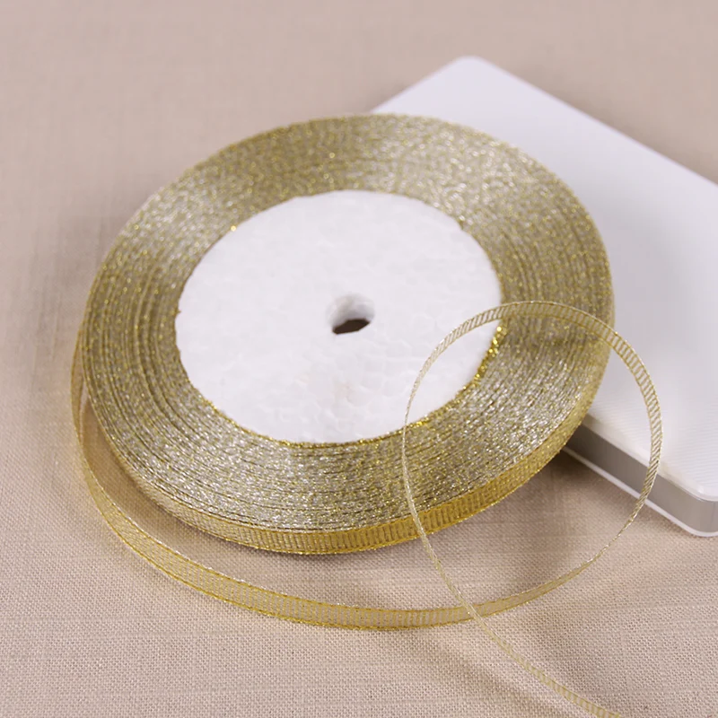 Metallic Glitter Ribbon Roll 2
