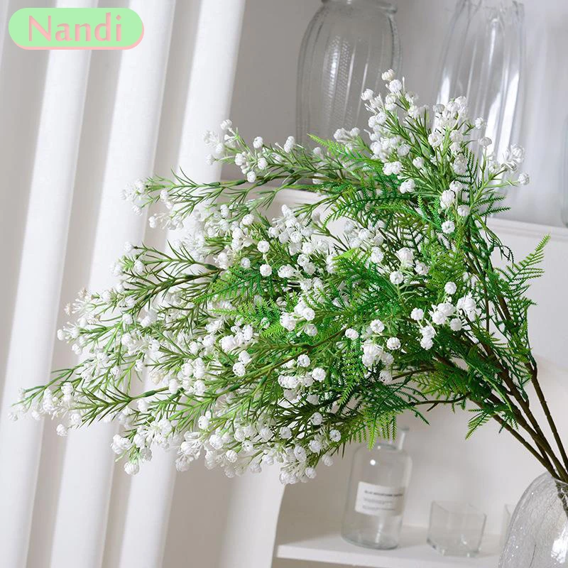 Babys Breath Artificial Flowers  Fake Baby Breath Gypsophila - Artificial  Flower - Aliexpress