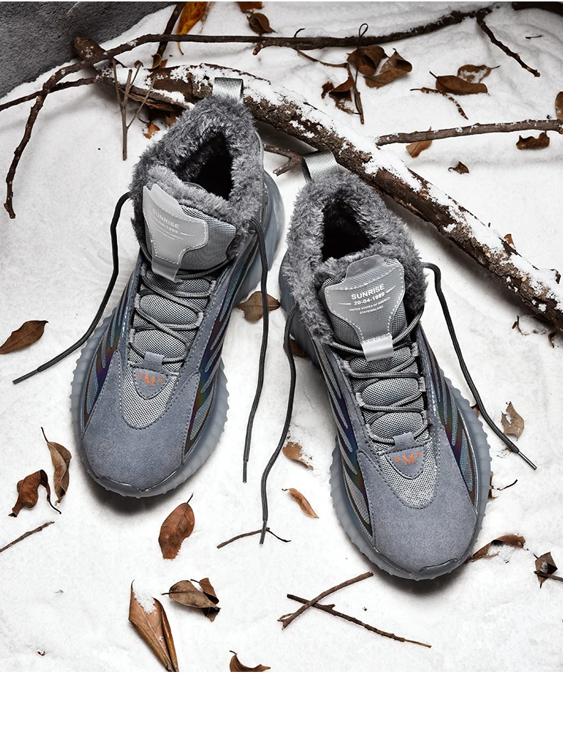 Men's High-top Warm Winter Sneakers - true-deals-club