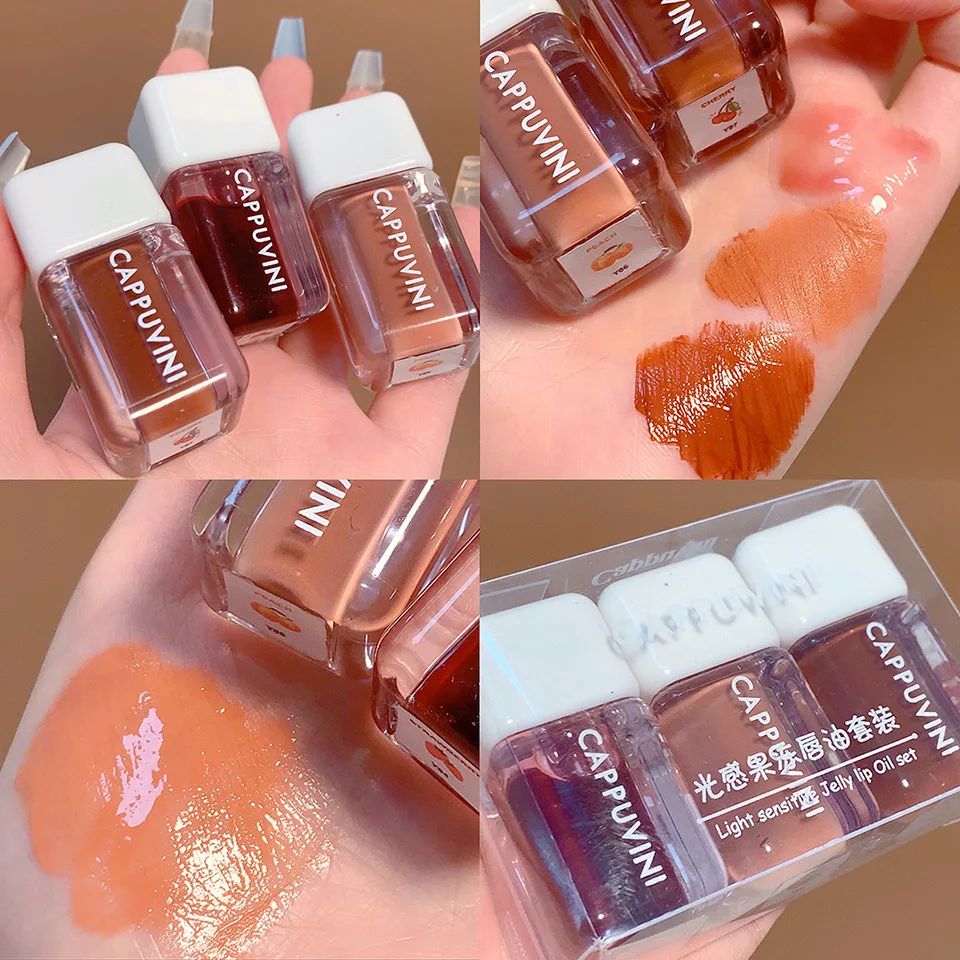 Mirror Moisturizing Lip Gloss Water Glossy Transparent Lip Gloss Liquid Clear Glitter Primer Care Hydrating Plump lip makeup lip glaze lip lacquer lip gloss lip plumper