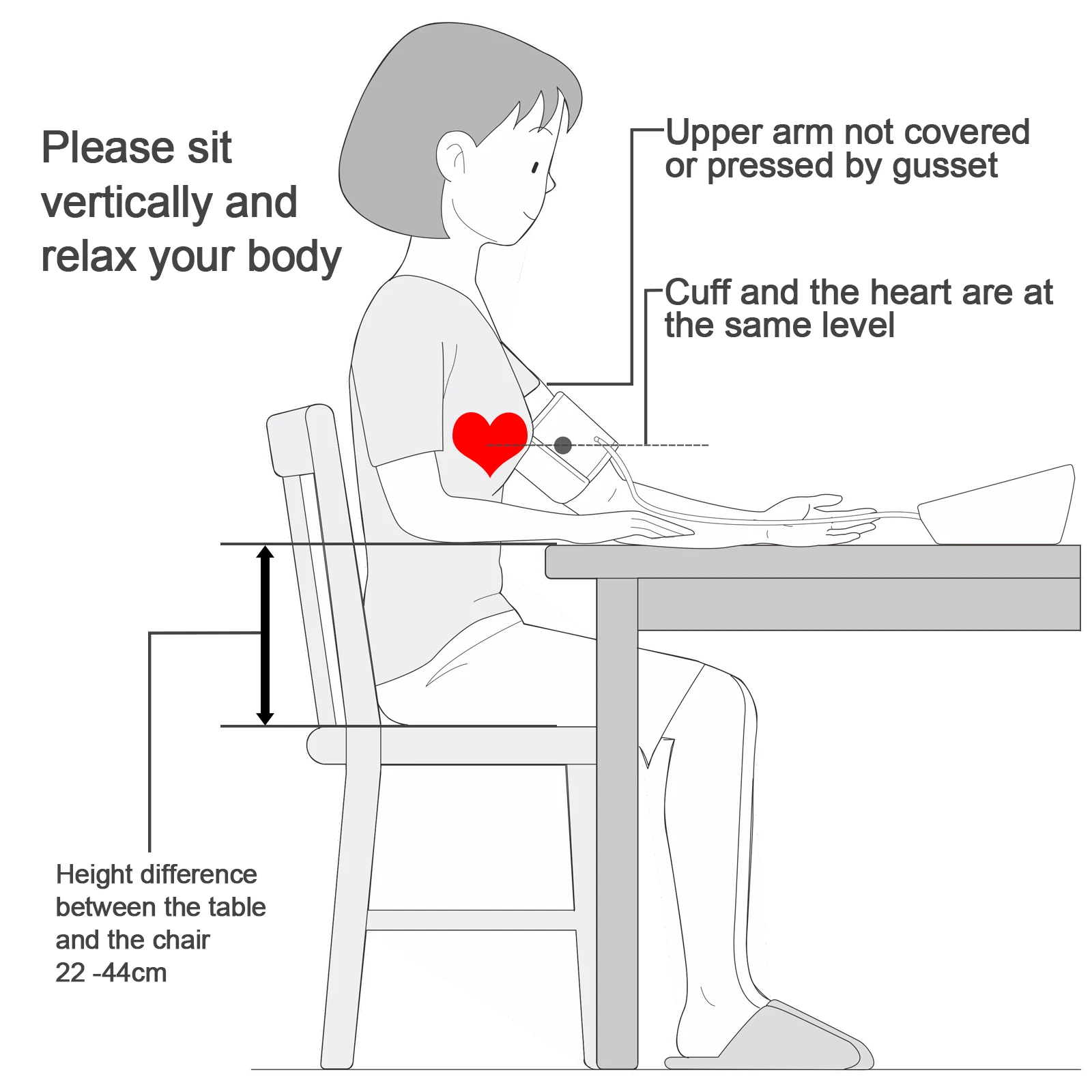Ziqing Digital Blood Pressure Monitor Arm Sphygmomanometer Heart Rate Pulse Meters Big Screen Automatic Tonometer with Cuff blood pressure monitor blood pressure meter