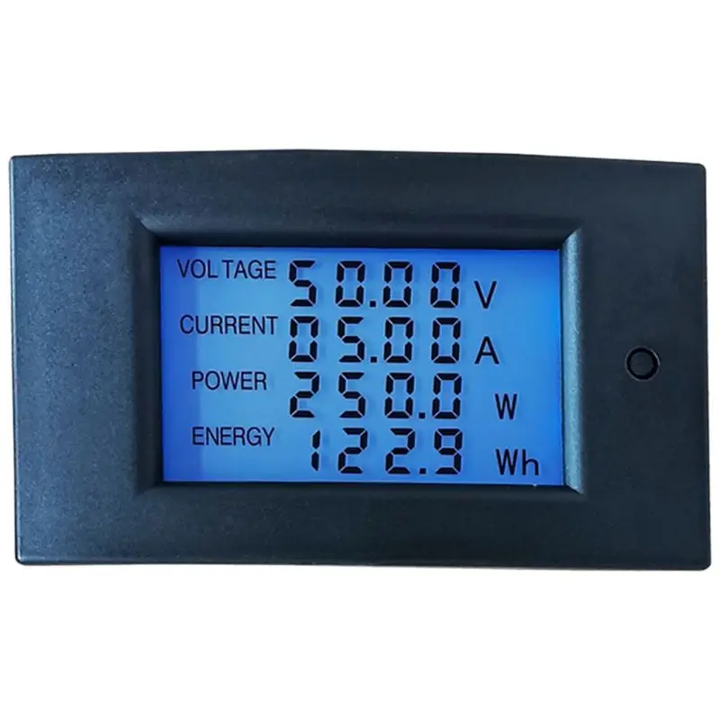 LCD Display Digital Current Voltage Solar Power Meter Multimeter Ammeter Voltmeter  Wattmeter Electrical Panel Drop Shipping