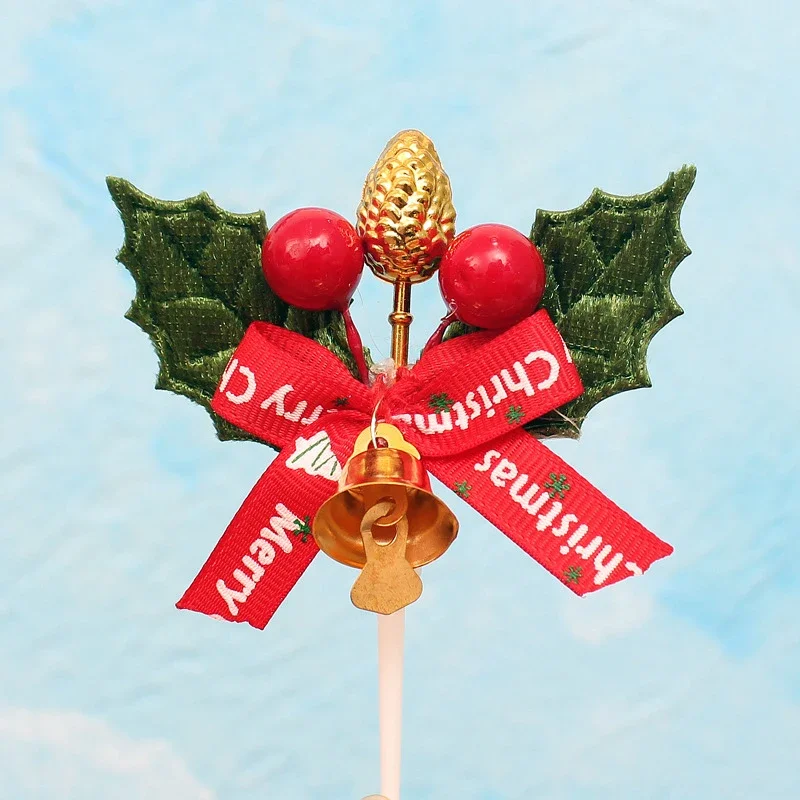 Description Picture 6 of itemSanta Xmas Tree Cake Paper Insert Card Merry Christmas Cake Toppers For Christmas Party Bake Decoration Accessories Supplies