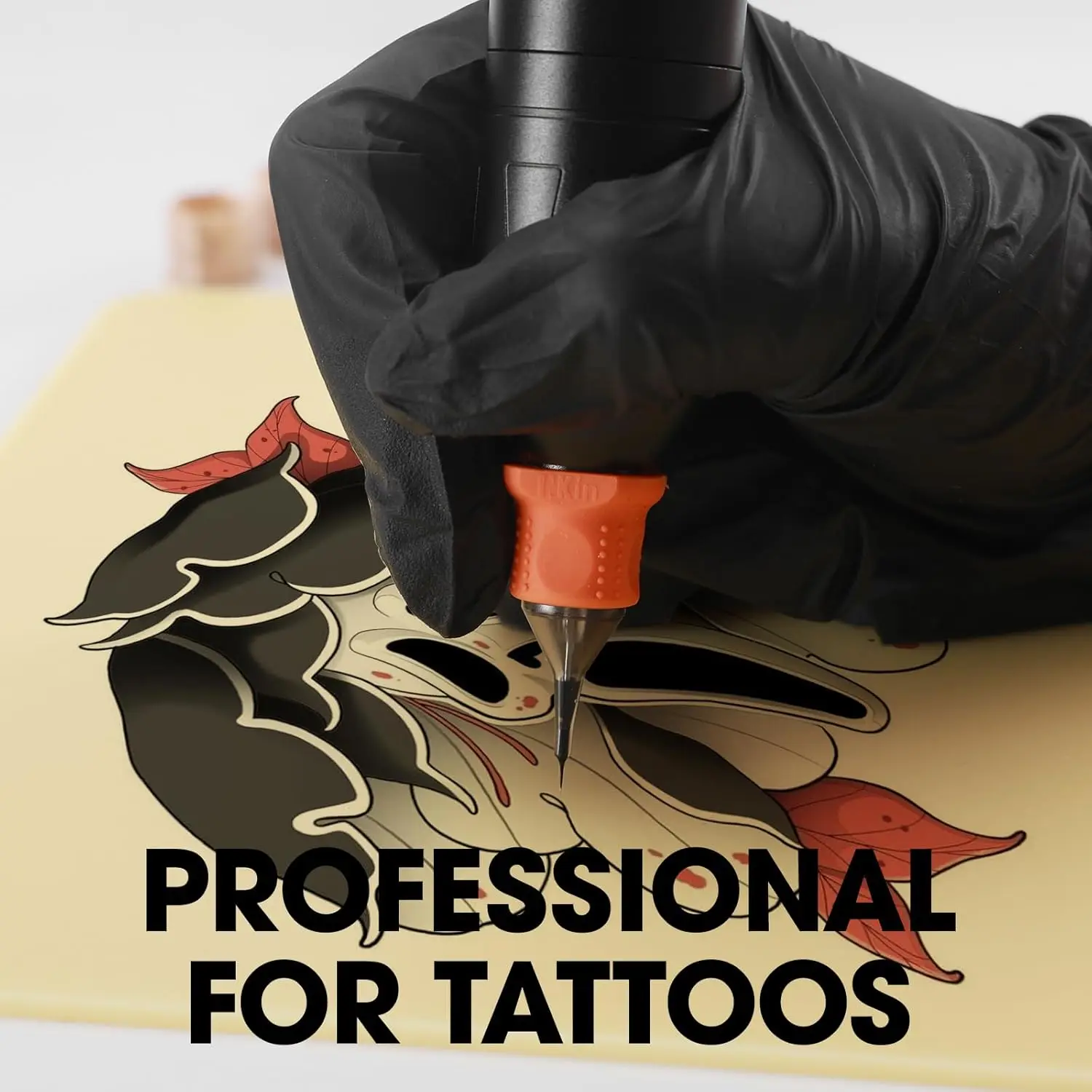 3mm EZ Tattoo Practice Skin Tattoo Fake Skin A4 20&times;30cm Silicone Double Sides Thickness Silicone Microblading Eyebrow Permanent