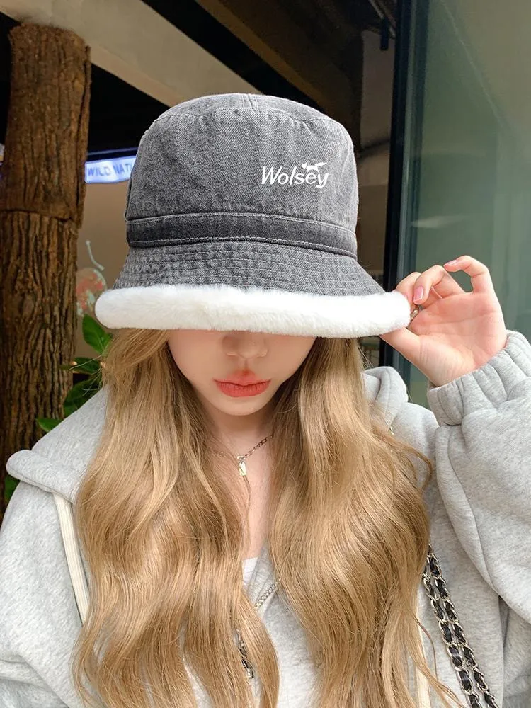 

여성 골프 웨어 2023 Winter Golf Hat Women Cowboy Plush Thickened Warm Ear Protection Basin Hat, Fisherman Women Golf Cap 골프모자 여성