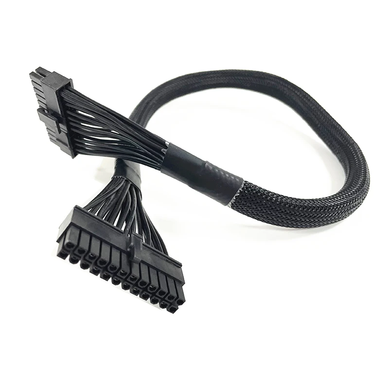 메인보드 마더보드 전원 공급 케이블, Silverstone SST 시리즈 SST-ST55F-G SST-ST65, 슬리브 PSU 24 핀-ATX 24 핀, 60cm