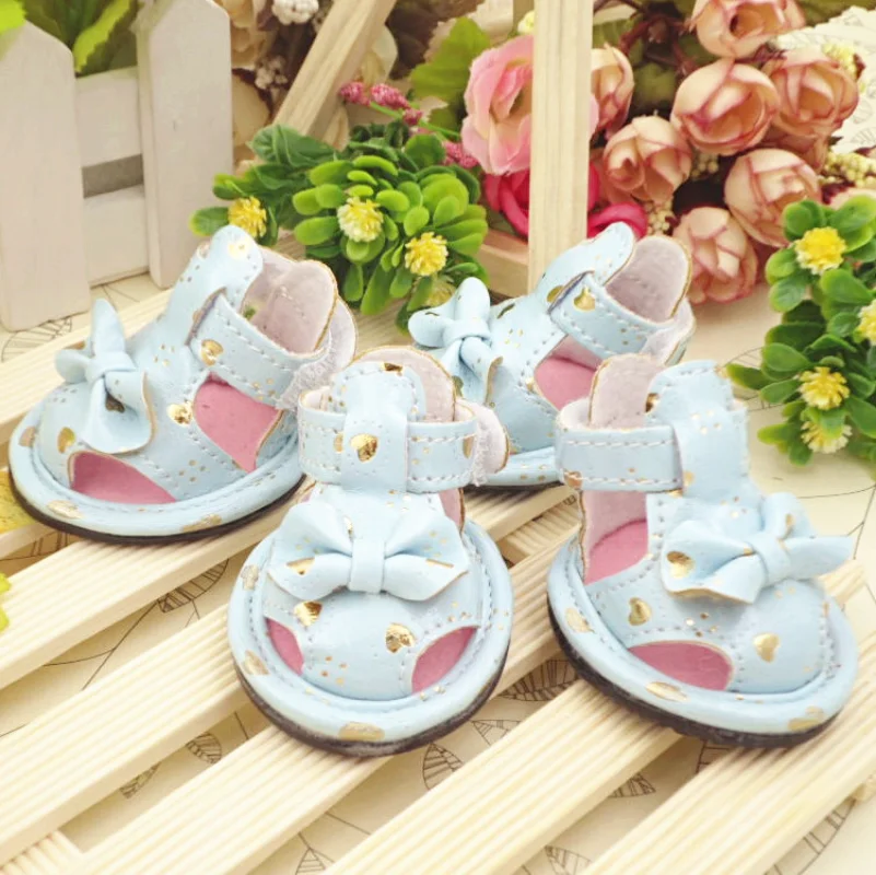 

KBL New Peach Heart Pet Sandals Summer Pet Dog Shoes Breathable Chihuahua Accessories