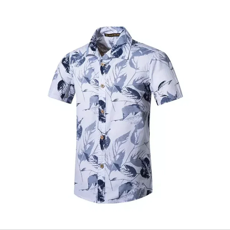 

Tailor Pal Liefde Katoen Materiaal Heren Shirts Korte Mouwen Strand Shirts Voor De Zomer Vakantie Casual Seaside Waden En Sport