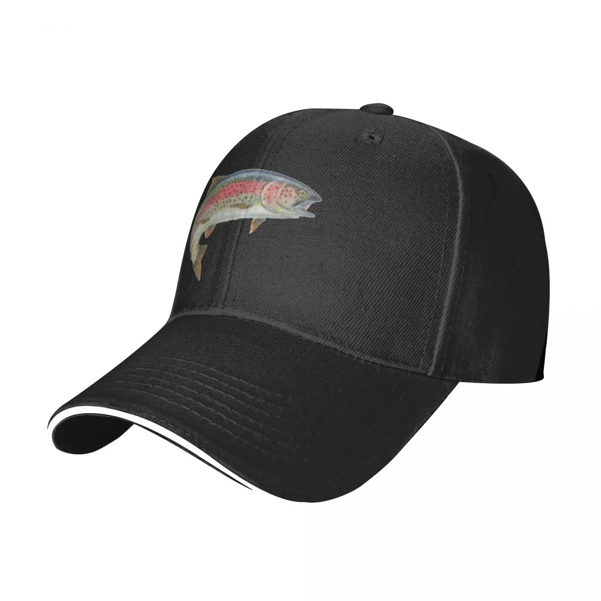 

Rainbow Trout Baseball Cap Funny Animal Female Male Custom Logo Trucker Hat Spring Funny Outdoor Sports Breathable Snapback Cap