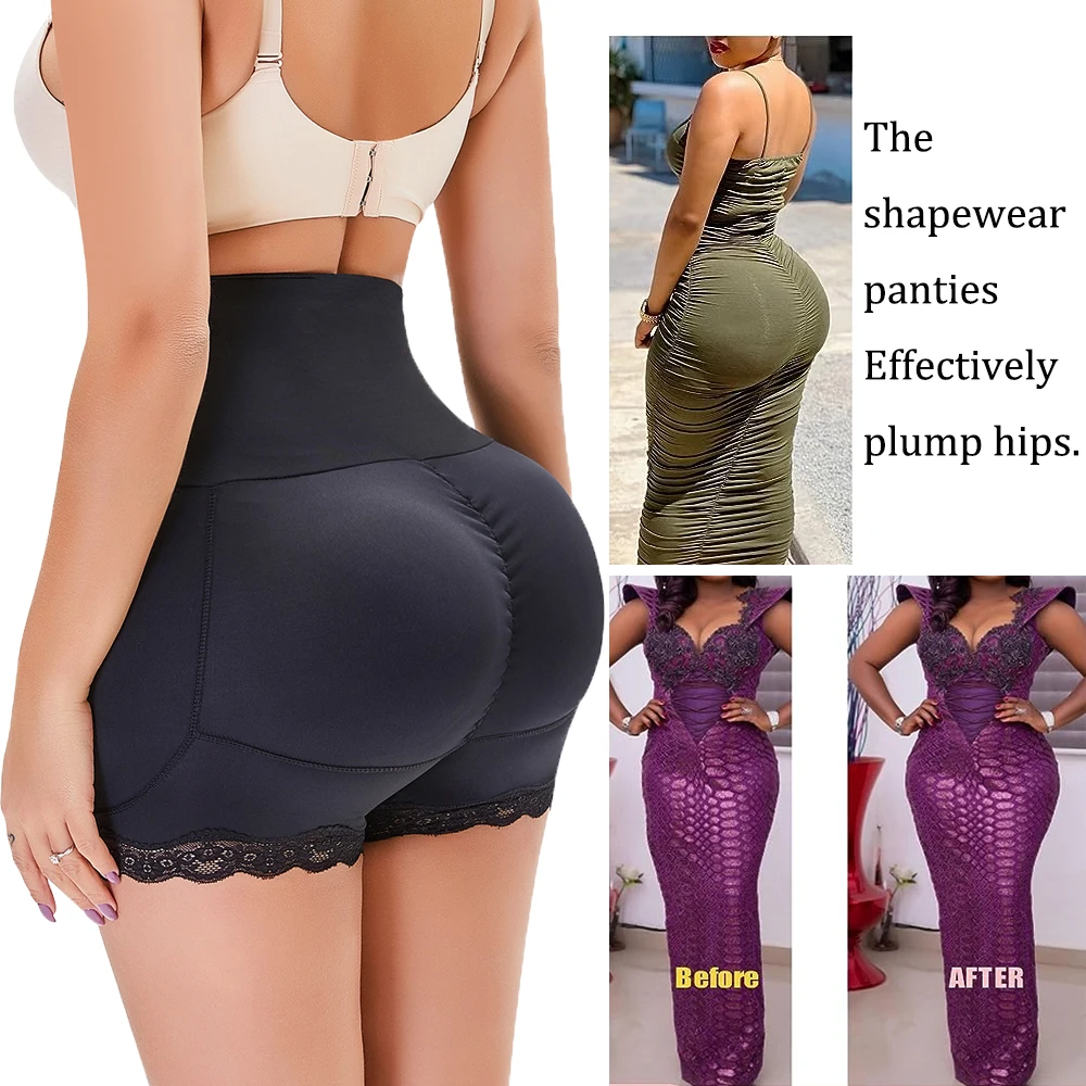 Hip Shapewear Enhancer Panties for Women High Waist Trainer Body Shaper Butt Lifter Panties Hip Pads Underwear