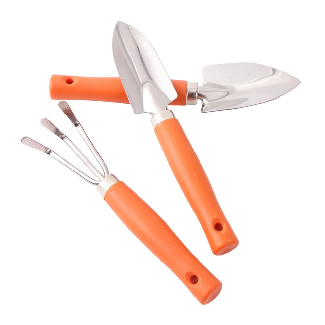 3Pcs/Set Mini Garden Tool Set For Garden Plants Flower Pot Shovel Rake Spade Tools Garden Plant Weeding and Fertilizing Tools 3