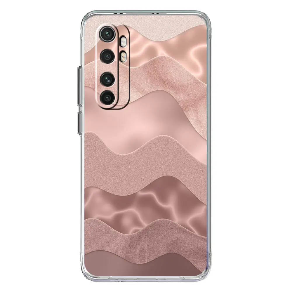 Elegant Rose Gold Art Clear Phone Case