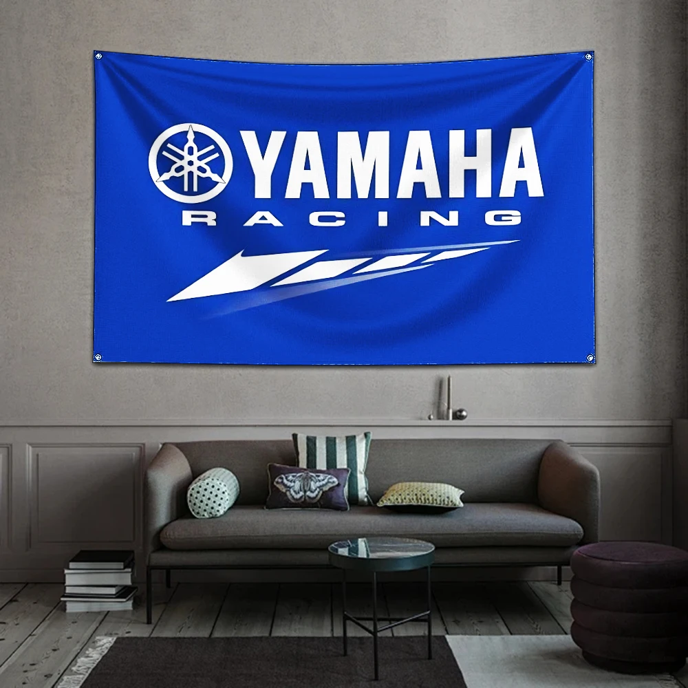 3x5FtMotorcycleRacingYYamAhaSFlagPolyesterDigitalPrinting