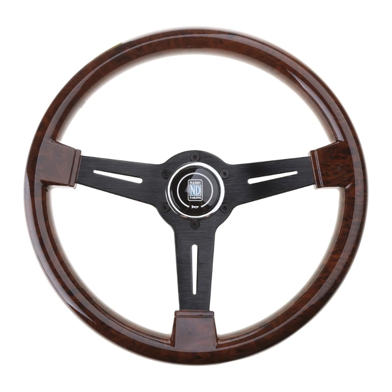 

14 inch Grain Real Retro Car Sport Steering Wheel Vintage Nostalgic Vehicle