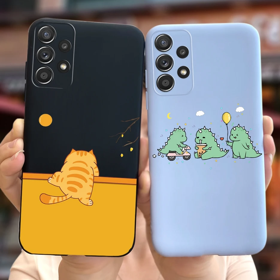 Cute Cartoon Shockproof Soft TPU Phone Case in Pastel Design