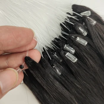 Estensioni di Capelli Indiani Vergini Naturali al 100% di Qualità Superiore, Prezzo di Fabbrica, Doppia Trama, H6 Feather Hair