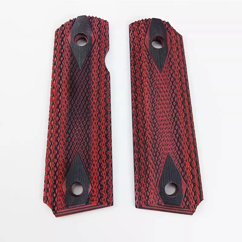 1pair tactics  pistol 1911 grips High Polished Wood Grips  custom Grips  CNC Material 1911 accessories