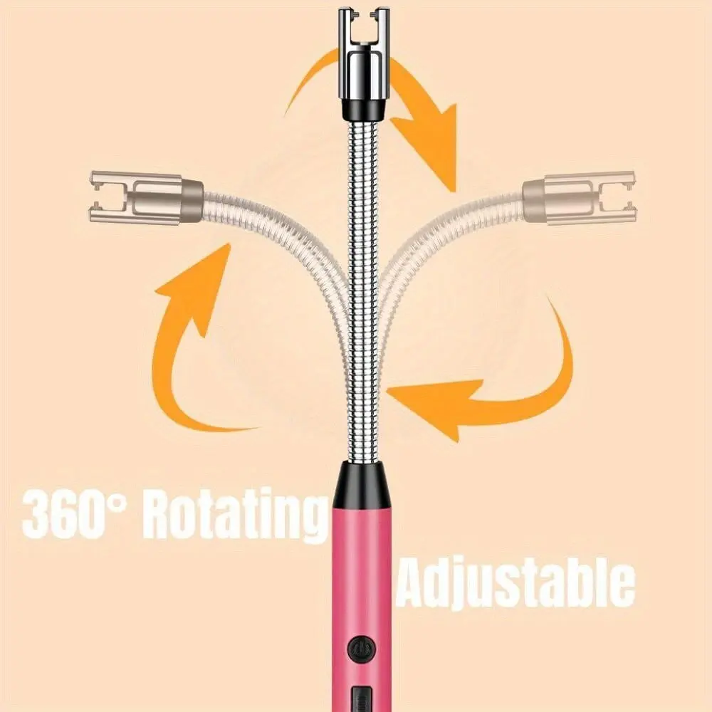3PCS/Set Gradient Color No Flame 360 Degree Rotating Lighter, Aromatherapy Candle Stove Igniter Electric Lighter,cool Lighter