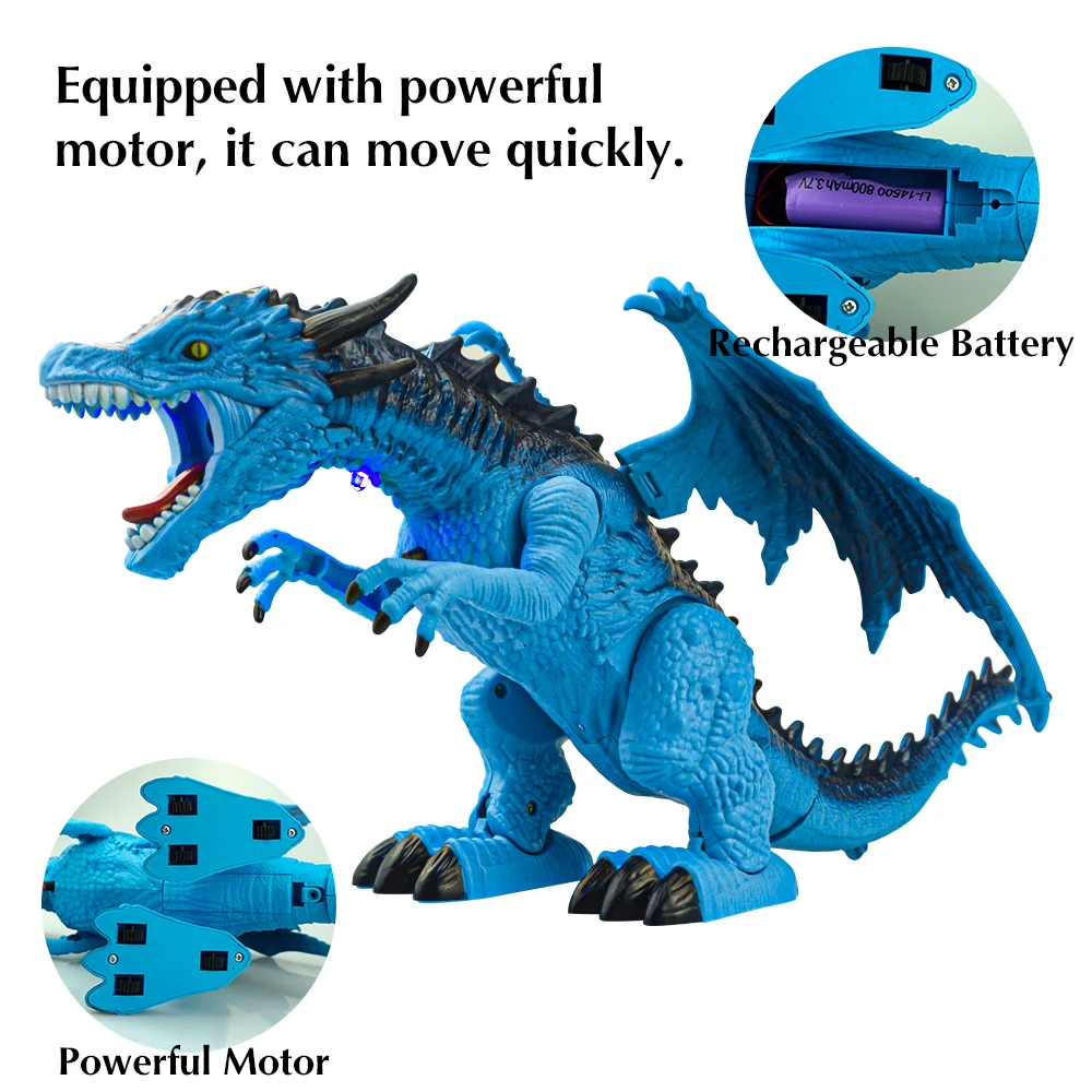 RC Spray Dragon Dinosaur Toy 4
