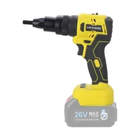 HIFESON Electric Rivet Gun Rechargeable Automatic Rivet Nut Gun Riveting Tool Nut Head M3-M10 Without Battery 2