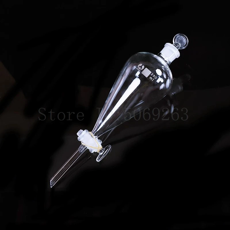 60ml-1000ml Glass Pear-Shaped Separatory Funnel Separating Used to Eurify Essential Oil Chemical Experiment