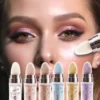 Pearlescent Fairy Powder Highlighter Stick Lasting Contouring Bronzer Illuminator Shimmer Face Body Glitter Stick Brighten Pen 1