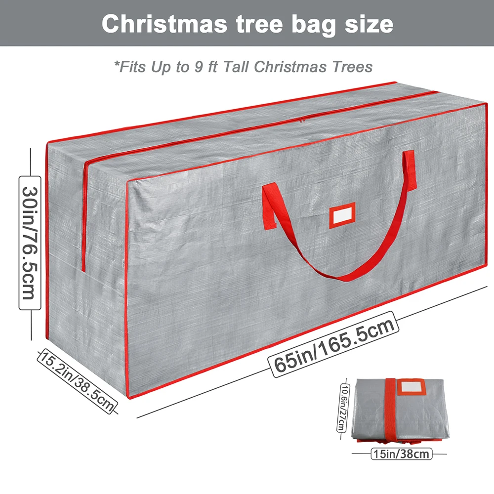Large Christmas Tree Storage Bag - Fits Up to 9 ft Tall Holiday Trees