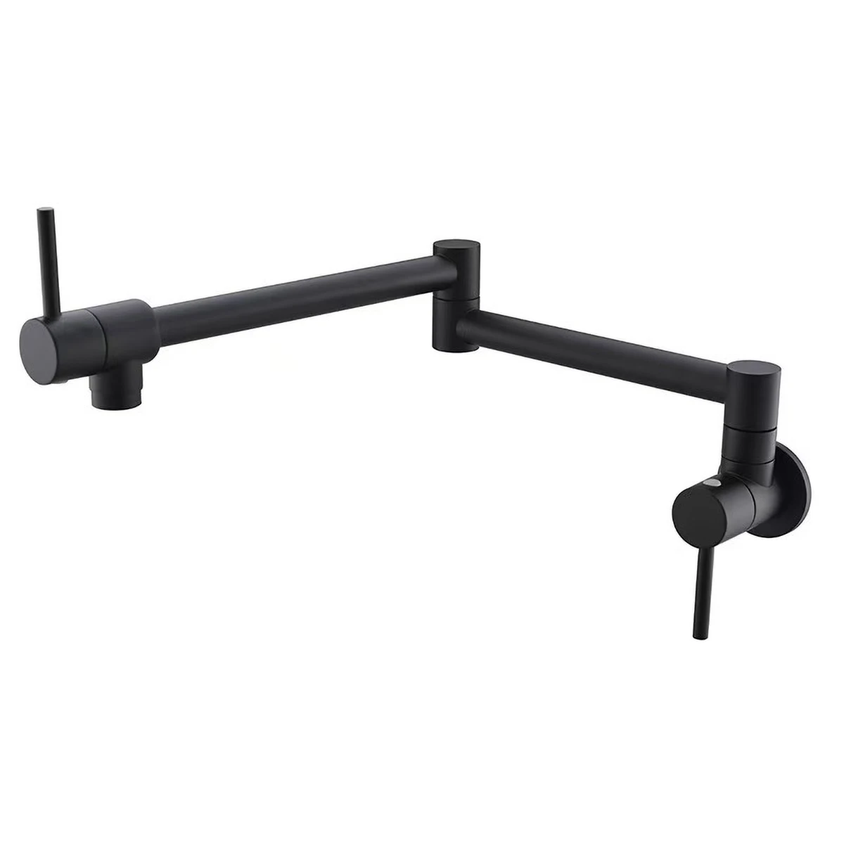 Pot Filler Tap Wall Mounted Foldable Kitchen Faucet Single Cold Single Hole Rose Gold Sink Tap Rotate Folding Spout Brass