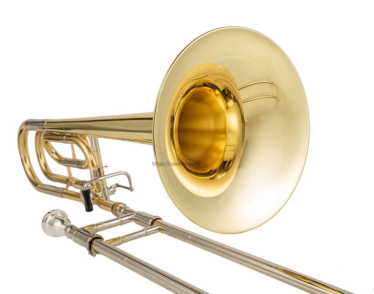 modulated tenor trombone Bb/ F tone Phosphorous copper with F# Key Clear Lacquer