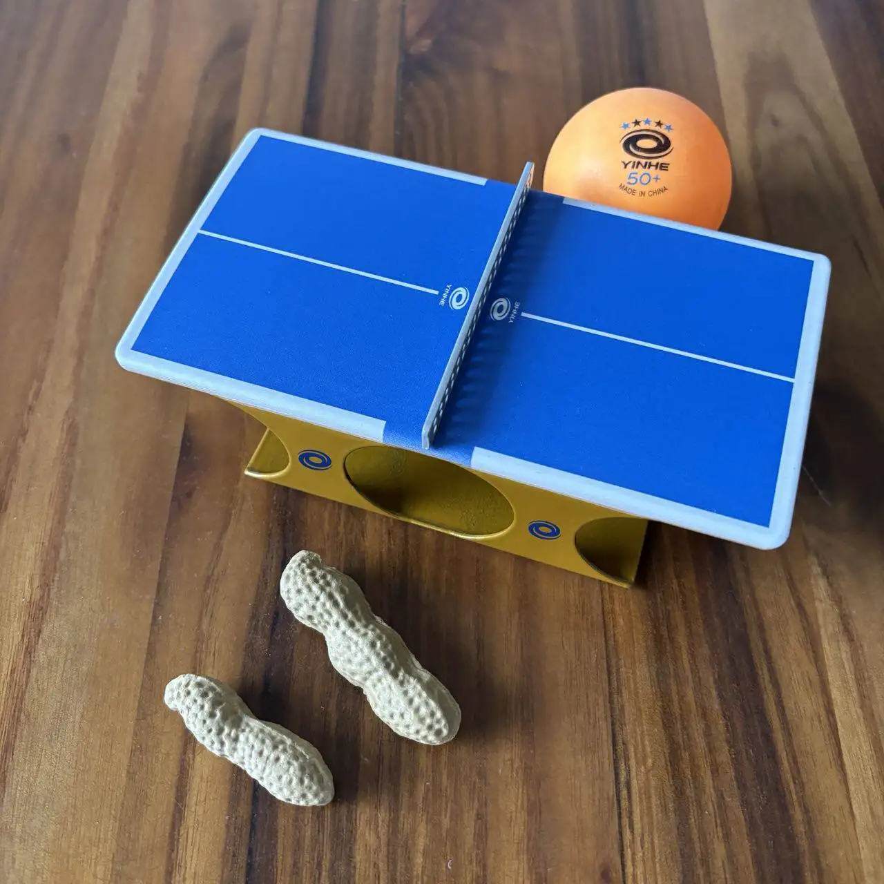 15x8x4cm 미니 탁구대 사각형 스틸 프레임 탁구대 세트 작은 창의적인 선물 수집용 탁구대