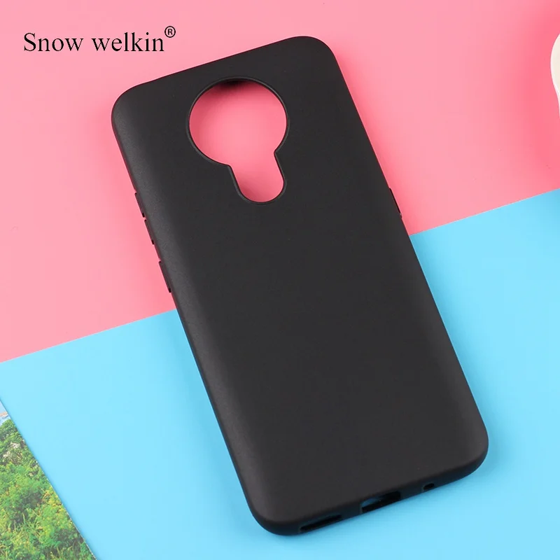 Simple Matte Soft Silicone Back Cover Phone Case