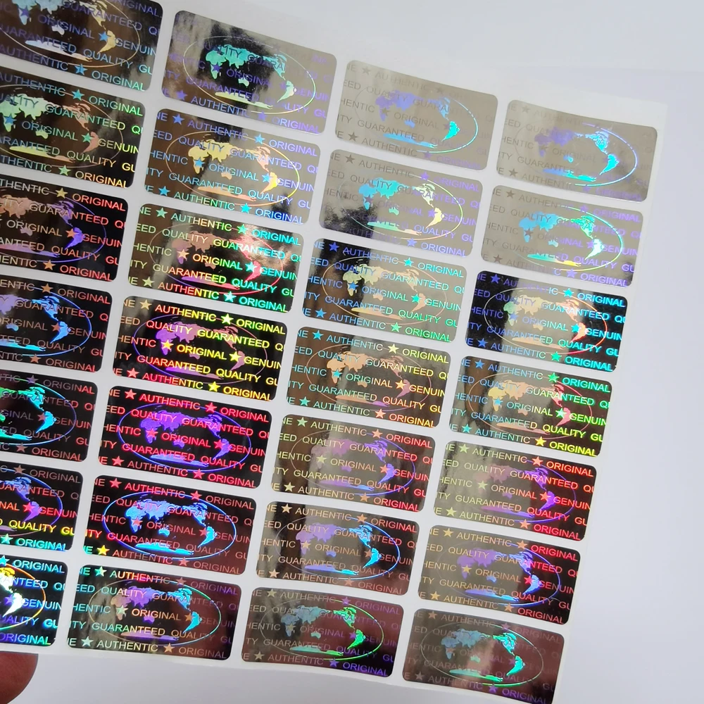 

20x10mm Hologram Orignal Authentic Sticker Warranty Tamper Proof VOID Seal