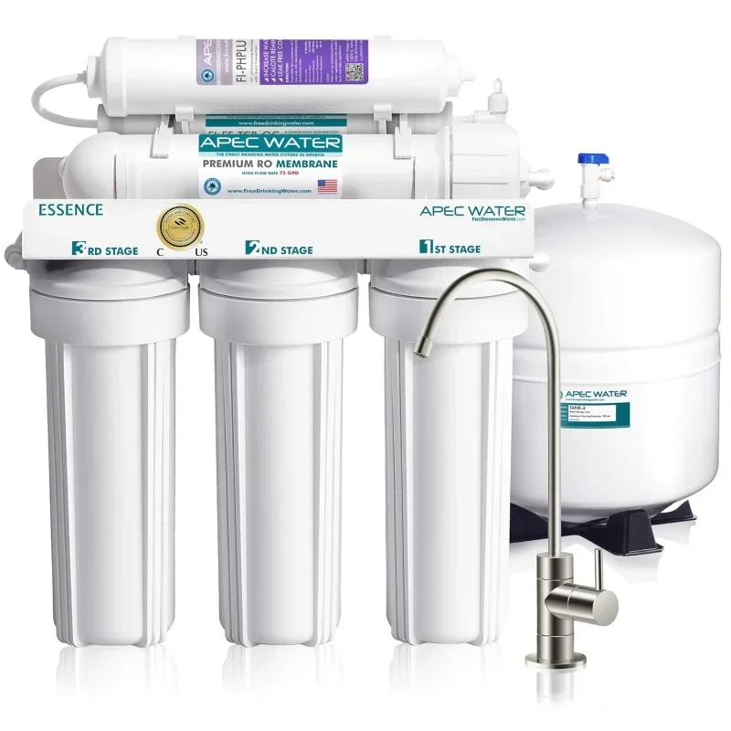 

Systems ROES-PH75 Essence Series Top Tier Mineral pH 75 GPD 6-Stage Certified Ultra Safe Reverse Osmosis Drinking Wate
