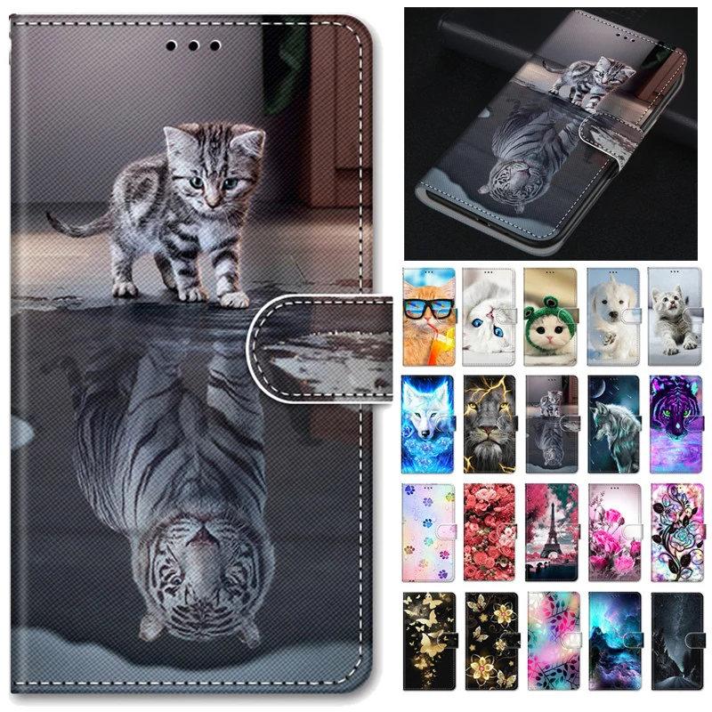 Redmi A1 Custodia In Pelle Pu Per Xiaomi Redmi A1 Redmia1 6.52 "Flip Wallet Custodia Verniciata Su Xiaomi Redmi A1 Coque Fashion Book Cover