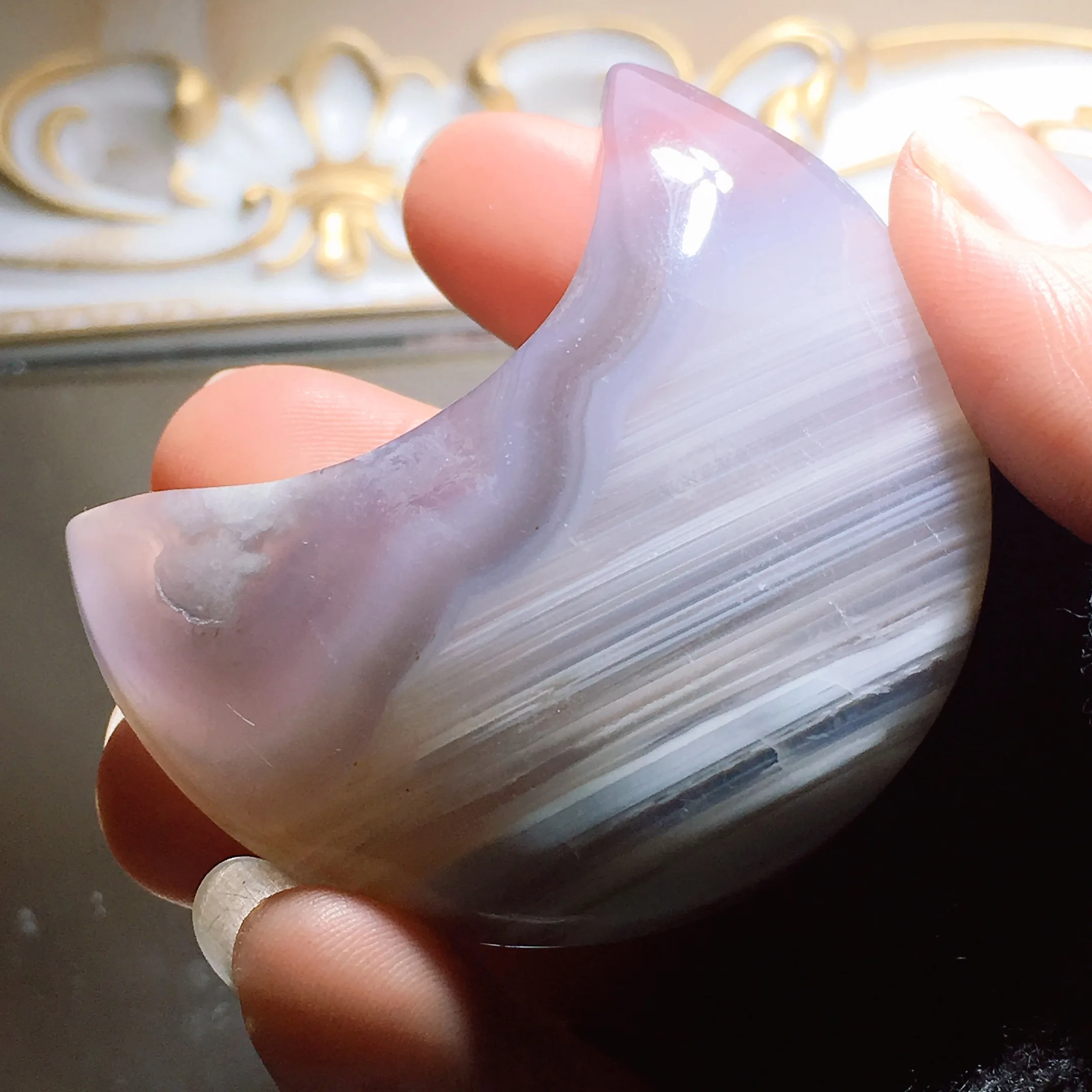 Flower Agate Moon 2508
