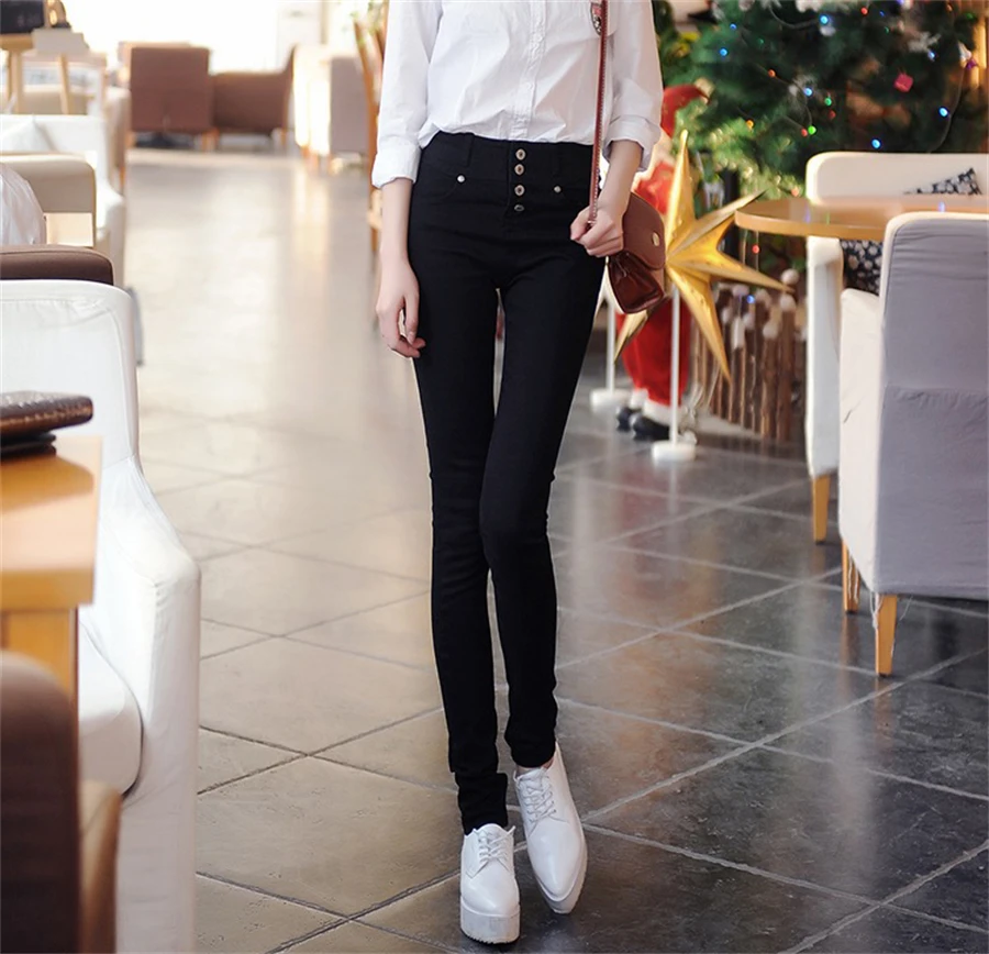 Chic High Waist Skinny Jeans Women Casual Stretch Pencil Vaqueros Oversize 34 Cotton Leggings Spring Summer Ankle Length Pants