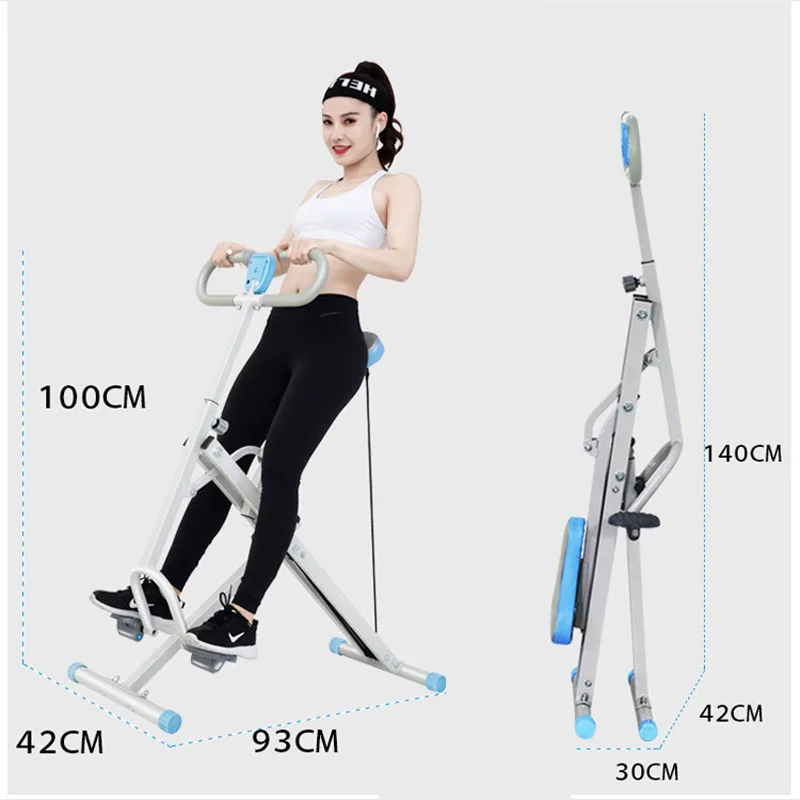 Resistance Adjustable Horse Riding Machine Squat Lift Hip Beauty Waist Slim Equipment Exercise Bike Fold Horse Racing Stimulator