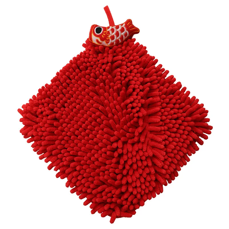 CSChome Serviette à Main En Chenille Dessin Animé Serviette à Main Douce Et Séchage Rapide Super Absorbante Idéale Pour Cuisine Salle De Bain Ou Toilettes