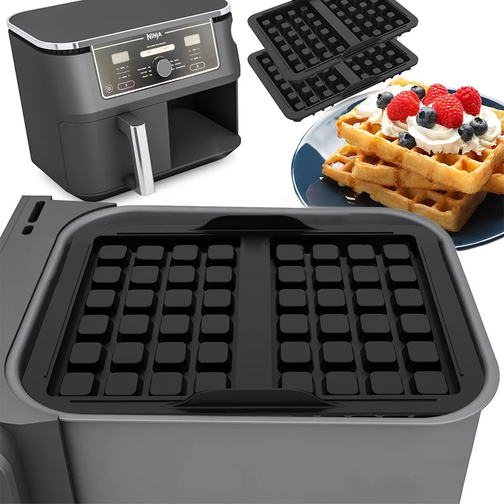2 stampi in silicone belga per waffle, accessori in silicone, doppia