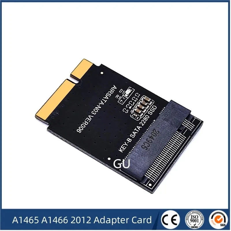

Sale A1465 A1466 2012 Year SSD For Macbook Air 11" 13"M.2 NGFF Adapter Card Board to For 17+7 Pin M2 MD223 MD231 M2 MD224 MD232