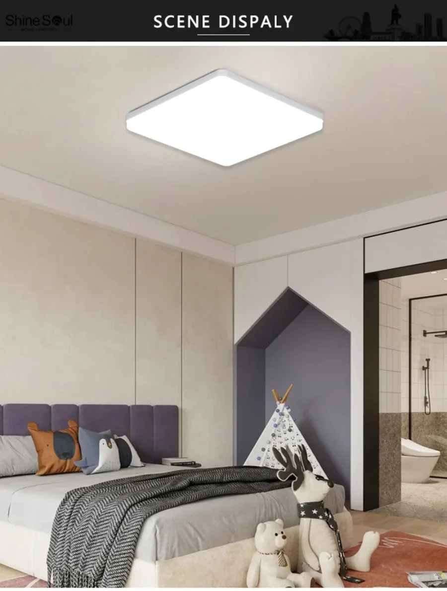 Square Energy-saving LED Ceiling Light Highlight 48W 36W 24W 18W 85-265V Living Room S771f1981a9e7492fa0113c0e2ca115dfv