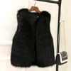 Womens Fur Vest New Female Waistcoat Faux Fox Fur Overcoat Winter Jackets Large Size Thickened Warm Sleeveless Outwear Top 2